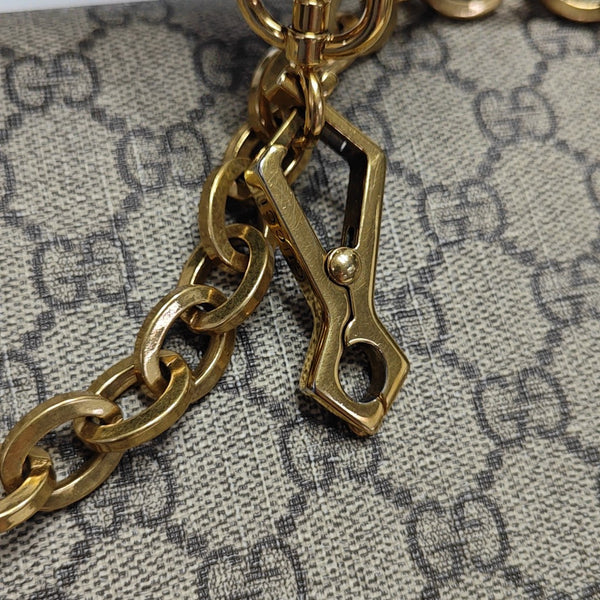 Horsebit 1955 Small Monogram Coated Canvas Beige