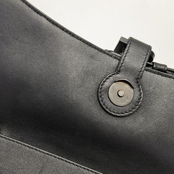 Downtown Small Quilted Calfskin Black