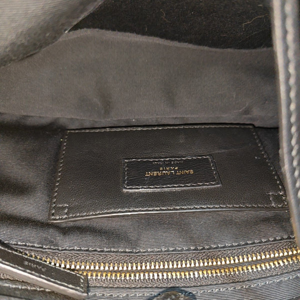 JAMIE Small Quilted Lambskin Black