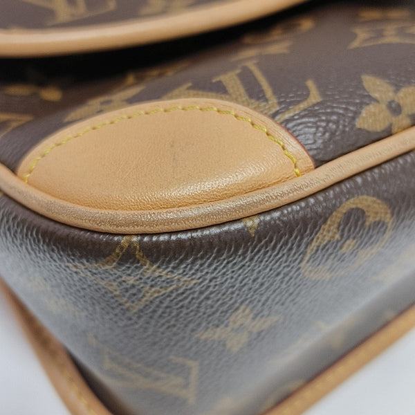 DIANE Monogram Coated Canvas Brown