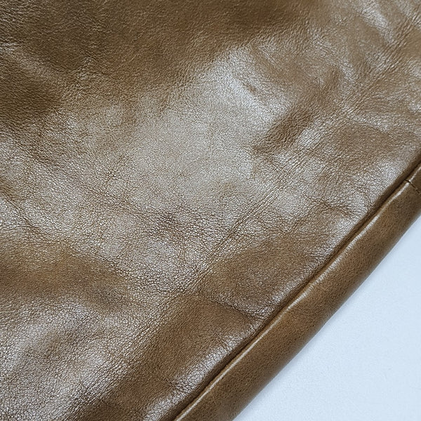 Calfskin Shoulder Bag Brown