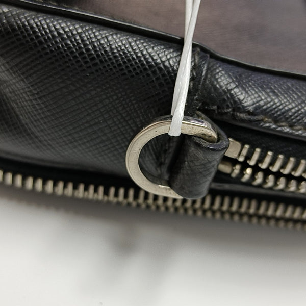 Saffiano Calfskin Clutch Black