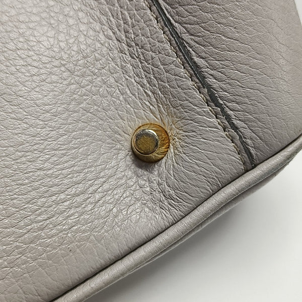 Calfskin Shoulder Bag Gray