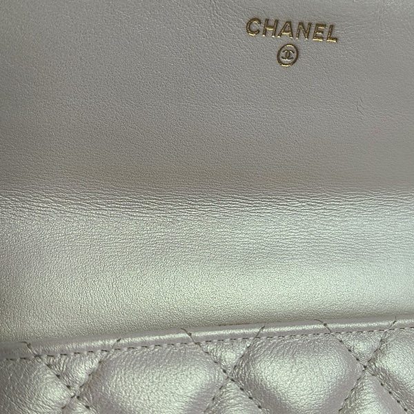 CLASSIC FLAP Mini Quilted Calfskin Metallic