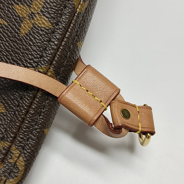 NEVERFULL MM Monogram Coated Canvas Brown