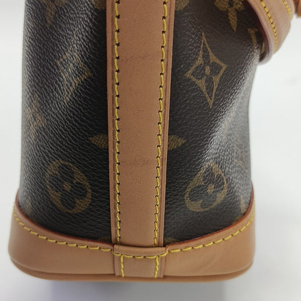 NOÉ Nano Monogram Coated Canvas Brown