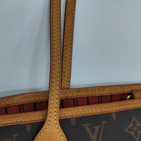 NEVERFULL MM Monogram Coated Canvas Brown