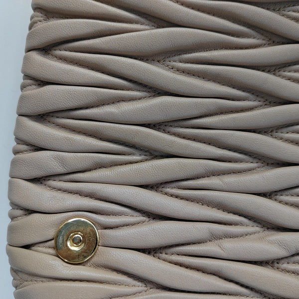 Quilted Lambskin Shoulder Bag Purple