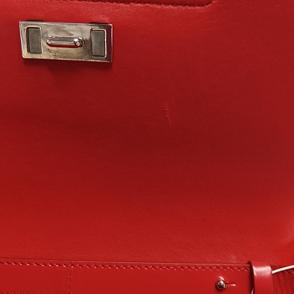 Calfskin Crossbody Bag Red