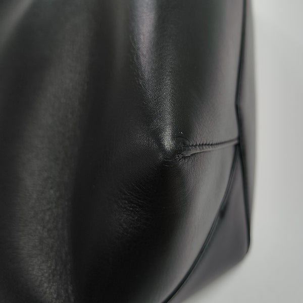 Calfskin Top Handle Bag Black