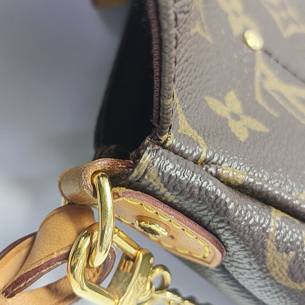 FAVORITE MM Monogram Coated Canvas Brown