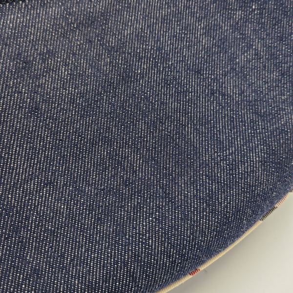 Denim Top Handle Bag Blue