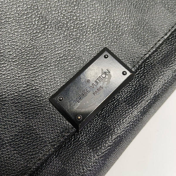 DISTRICT MM Damier Graphite Coated Canvas Gray