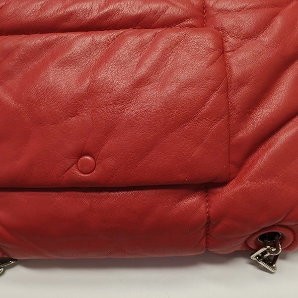 Gaufre Lambskin Red