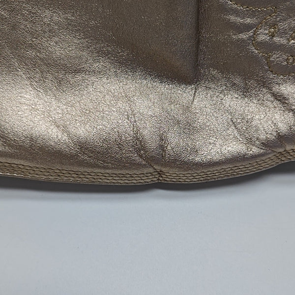Lambskin Top Handle Bag Beige