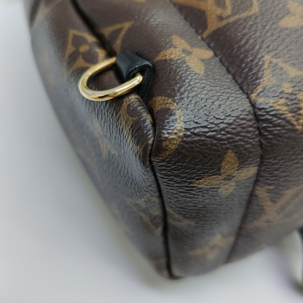 PALM SPRINGS Mini Monogram Coated Canvas Brown