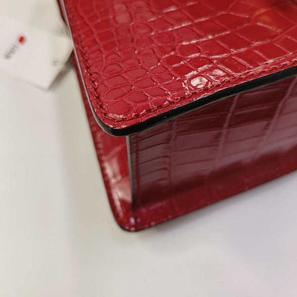 Sylvie Mini Crocodile Red