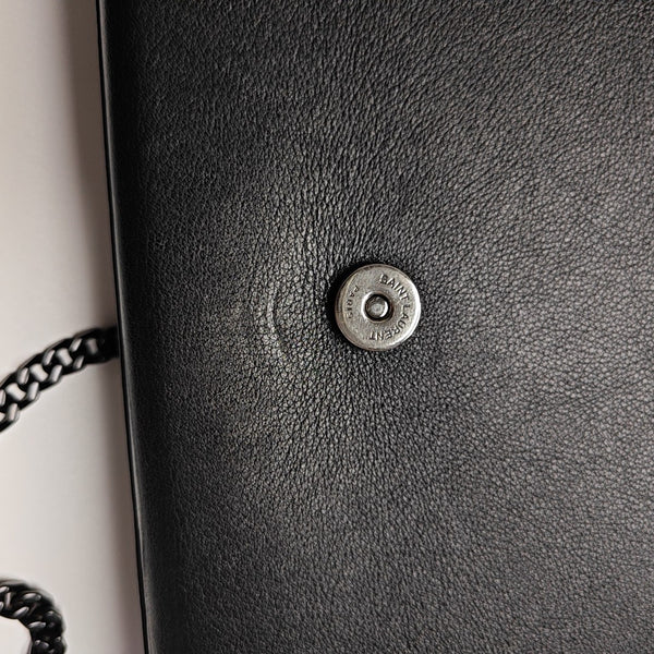 Calfskin Shoulder Bag Black