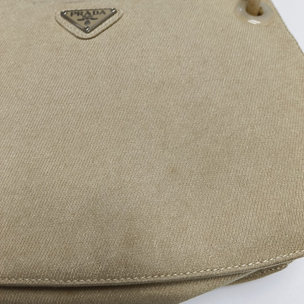 Fabric Shoulder Bag Beige