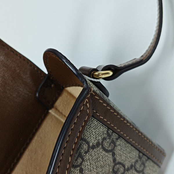 Horsebit 1955 Mini Monogram Coated Canvas Beige