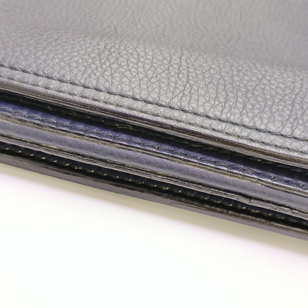Calfskin Top Handle Bag Blue