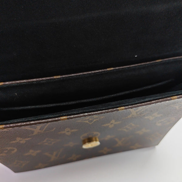 LOCKY BB Monogram Coated Canvas Brown