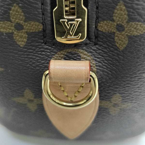 SPEEDY 20 Monogram Coated Canvas Brown