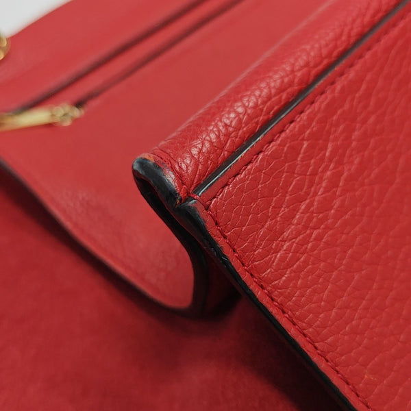 TRAPEZE Medium Calfskin Red