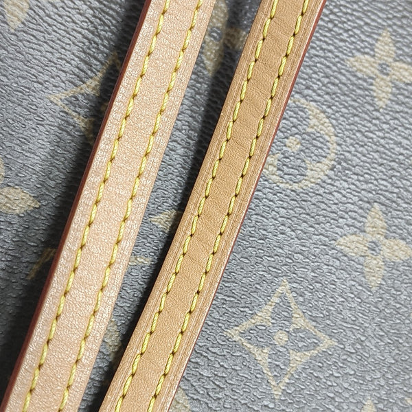 SAC PLAT Mini Monogram Coated Canvas Brown