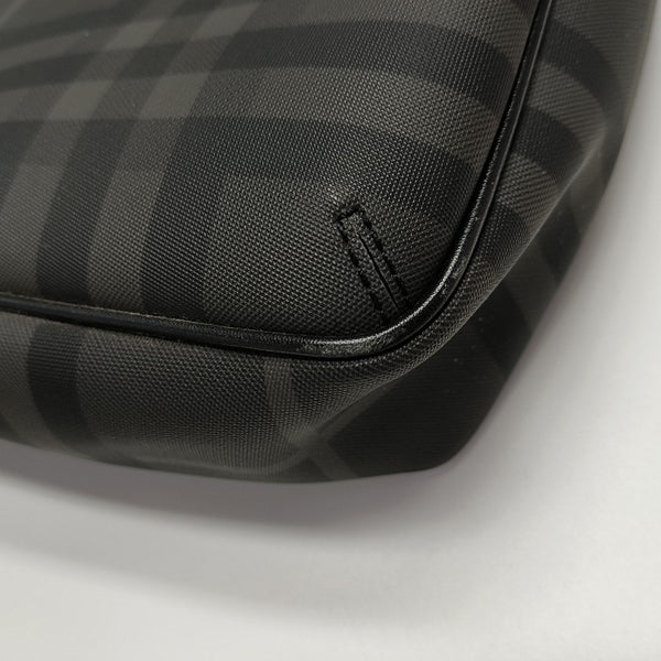 Coated Canvas Shoulder Bag Gray