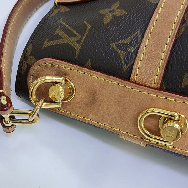 DUFFLE Monogram Coated Canvas Brown