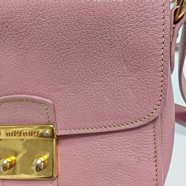 Calfskin Shoulder Bag Pink