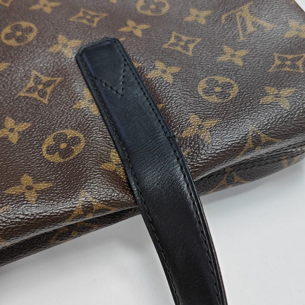 KITAN Monogram Coated Canvas Brown