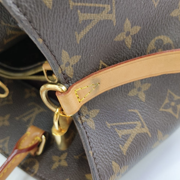 MONTAIGNE GM Monogram Coated Canvas Brown