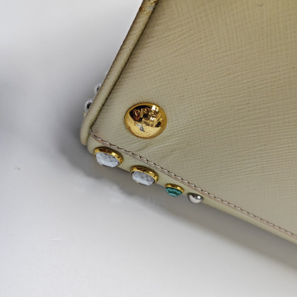 Pyramid Saffiano Calfskin Yellow