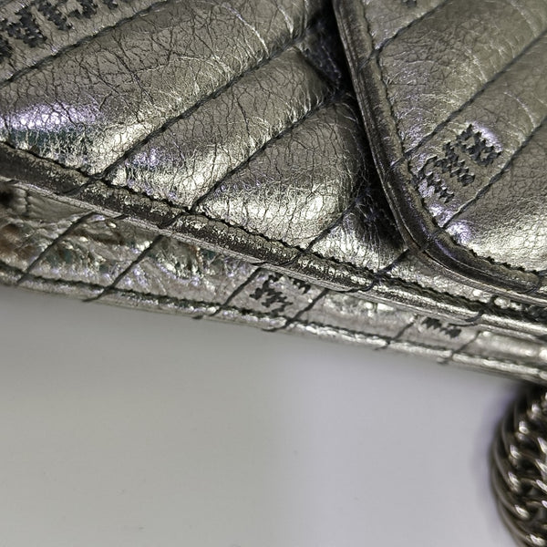 BB Quilted Calfskin Silver
