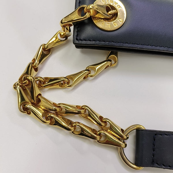 Calfskin Shoulder Bag Blue