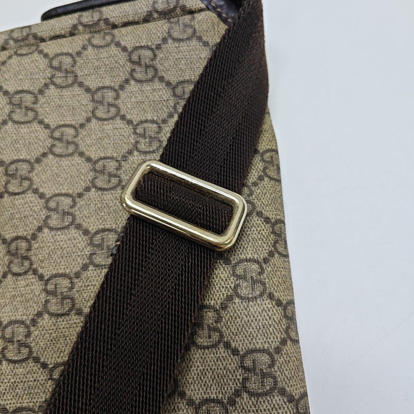 Monogram Coated Canvas Shoulder Bag Beige