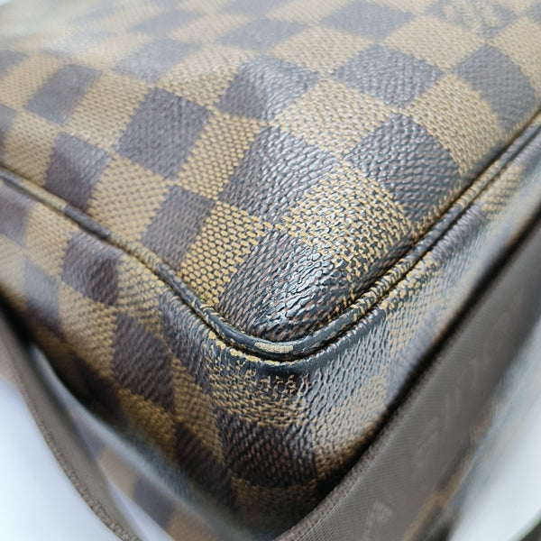 BROADWAY Damier Ebene Coated Canvas Brown