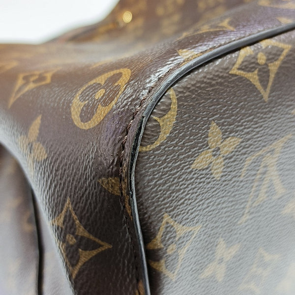 NÉONOÉ MM Monogram Coated Canvas Brown