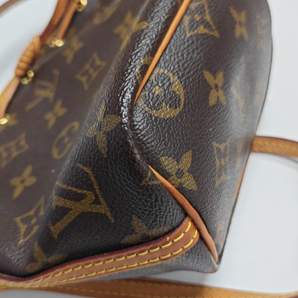 NÉONOÉ Nano Monogram Coated Canvas Brown
