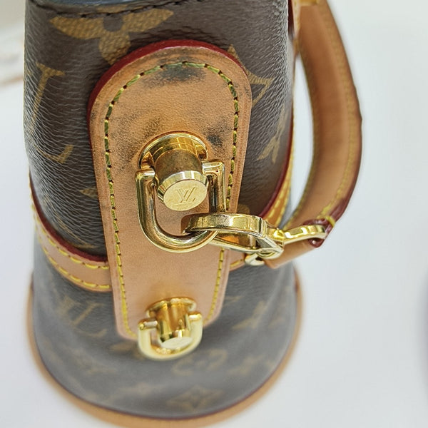 DUFFLE Monogram Coated Canvas Brown