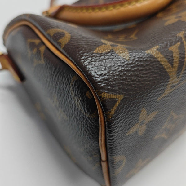SPEEDY Nano Monogram Coated Canvas Brown