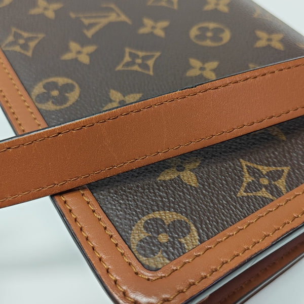 DAUPHINE Mini Monogram Coated Canvas Brown