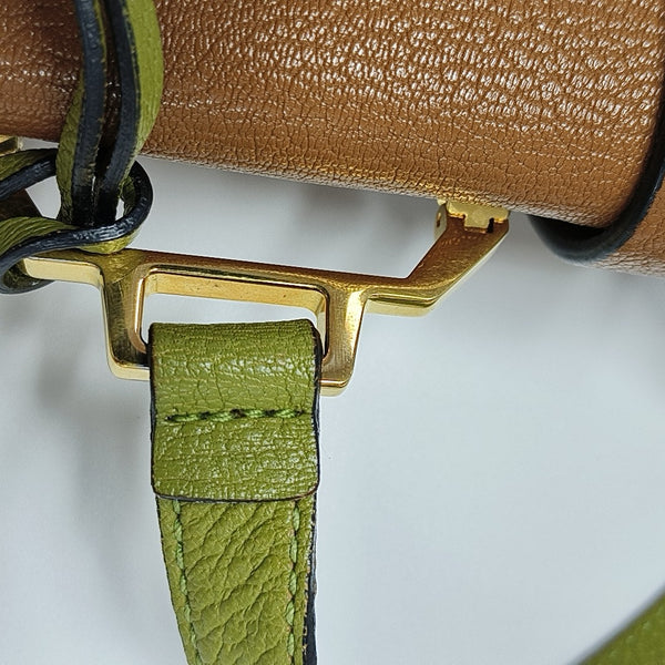 Miu Lady Calfskin Green
