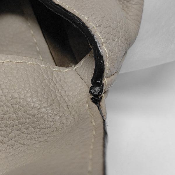 Calfskin Top Handle Bag Beige