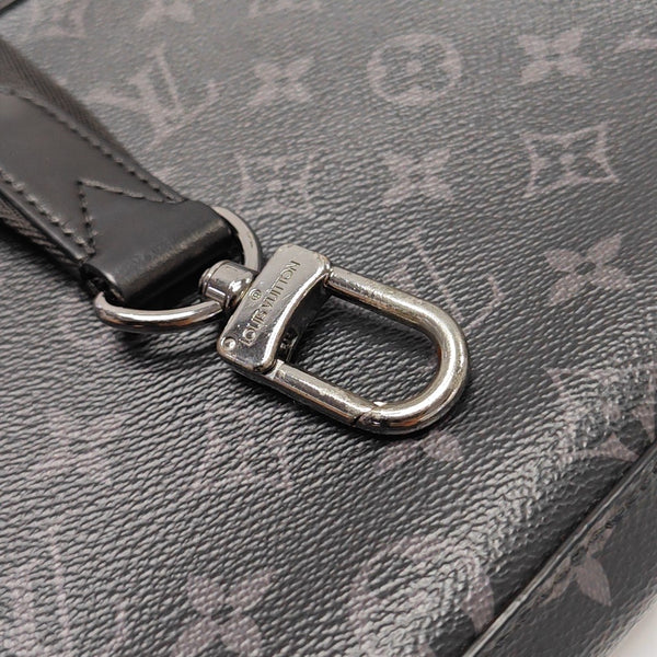 TRIO Monogram Coated Canvas Gray