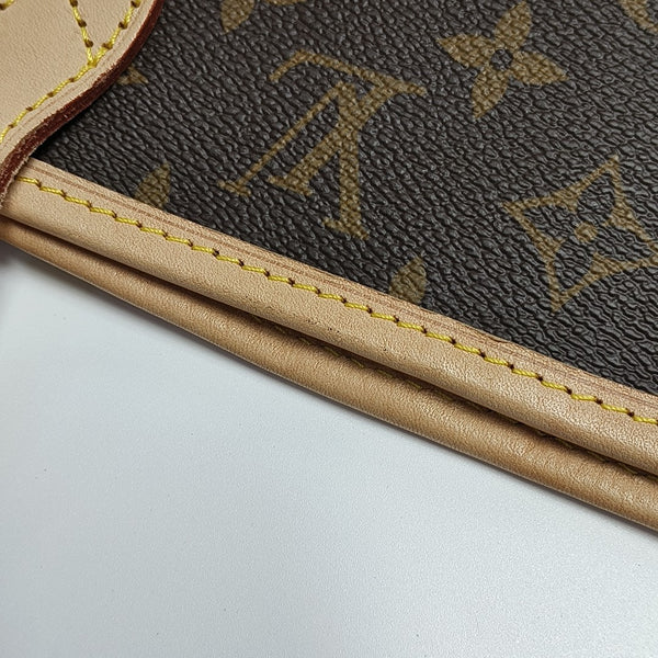 NEVERFULL MM Monogram Coated Canvas Brown