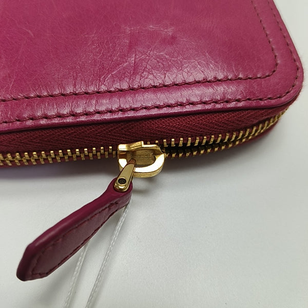 Saffiano Calfskin Wallet Red
