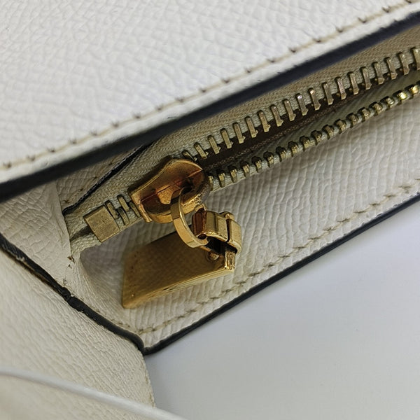 Calfskin Shoulder Bag White